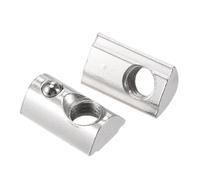 TA-VIGOR M8 T Slot Nuts Roll-in Spring T-Nuts, Carbon Steel Nickel Plated for 4040 Series Aluminium Extrusion Profile Rail 8.5mm Slot, 10Pcs