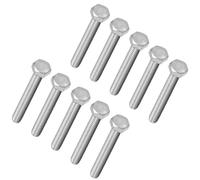 TA-VIGOR M8 x 65mm Hex Bolts, 304 Stainless Steel Fully Threaded M20 Bolts, Fully Threaded Hex Bolts for Metal Construction and Machinery Repair, 10Pcs