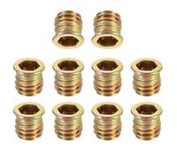 TA-VIGOR M8x13mm Threaded Insert Nuts for Wood - Hex Socket Drive Furniture Inserts for Cabinet, Chair & DIY Repair Kits 25Pcs
