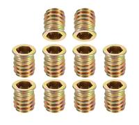 TA-VIGOR M8x15mm Threaded Insert Nuts for Wood - Hex Socket Drive Furniture Inserts for Cabinet, Chair & DIY Repair Kits 15Pcs