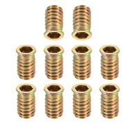 TA-VIGOR M8x20mm Threaded Insert Nuts for Wood - Hex Socket Drive Furniture Inserts for Cabinet, Chair & DIY Repair Kits 25Pcs