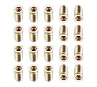 TA-VIGOR M8x30mm Threaded Insert Nuts for Wood - Hex Socket Drive Furniture Inserts for Cabinet, Chair & DIY Repair Kits 20Pcs