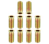 TA-VIGOR M8x30mm Threaded Insert Nuts for Wood - Hex Socket Drive Furniture Inserts for Cabinet, Chair & DIY Repair Kits 40Pcs