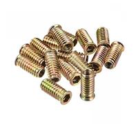 TA-VIGOR M8x30mm Threaded Inserts for Wood - Hex Socket Drive Insert Nuts for Furniture Repair & DIY, Carbon Steel Flange Nuts 16Pcs