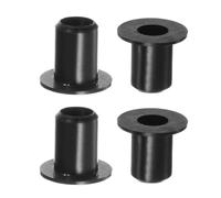 TA-VIGOR Nylon Flanged Sleeve Bearings, 6.2mm Bore 8.35mm OD 12mm Length Plastic Bushings for Shaft, 4PCS Black