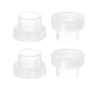 TA-VIGOR Nylon Flanged Sleeve Bearings, 8.2mm Bore 10mm OD 9mm Length Plastic Bushings for Shaft, 4PCS White