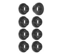 TA-VIGOR Plastic Flanged Sleeve Bearings, 8mm Bore 10mm OD 7mm Length POM Bushings for Shaft, 8PCS Black