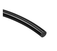 TA-VIGOR Pneumatic Air Tubing, 6mm OD x 4mm ID 2 Meters 6.56ft PU Polyurethane Air Compressor Tube Hose Pipe Black