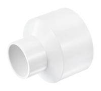 TA-VIGOR PVC Reducer Coupling, 75mm x 40mm Pipe Fitting Adapter Connector, Duct Reducer Pipe Fitting for Water Supplies Build, 1PCS & White