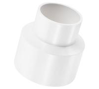 TA-VIGOR PVC Reducer Coupling, 75mm x 50mm Pipe Fitting Adapter Connector, Duct Reducer Pipe Fitting for Water Supplies Build, 1PCS & White