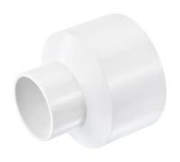 TA-VIGOR PVC Reducer Coupling, 90mm x 50mm Pipe Fitting Adapter Connector, Duct Reducer Pipe Fitting for Water Supplies Build, 1PCS & White