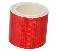 TA-VIGOR Reflective Tape, 2 Inch x 16 ft Waterproof Self-Adhesive Warning Tape High Visibility Reflector Strip for Trailers Vehicles Bikes Outdoor Safety Marking, Red