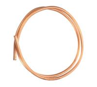 TA-VIGOR Refrigeration Copper Tubing, 1/4" OD x 3Ft 1/64" Soft Coil Copper Tube, Seamless Round Pipe Tubing for HVAC Refrigeration Air Conditioner