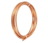 TA-VIGOR Refrigeration Copper Tubing, 1/8" OD x 5/64" ID x 6.5 Ft Soft Coil Copper Tube, Seamless Round Pipe Tubing for HVAC Refrigeration Air Conditioner