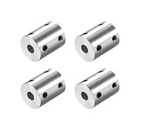 TA-VIGOR Rigid Coupling 6mm to 6.35mm Bore, L25XD20 Aluminum Alloy Shaft Coupler Connector 4Pcs