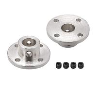 TA-VIGOR Rigid Flange Coupling 10mm Inner Dia, Motor Guide Shaft Coupler H13xD16mm Motor Connector for DIY Parts, 2Pcs