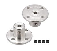 TA-VIGOR Rigid Flange Coupling 3mm Inner Dia, Motor Guide Shaft Coupler H12xD10mm Motor Connector for DIY Parts, 2Pcs