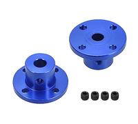 TA-VIGOR Rigid Flange Coupling 6mm Inner Dia, Motor Guide Shaft Coupler H15xD15mm Motor Connector for DIY Parts, 2Pcs