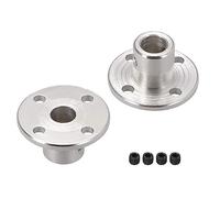 TA-VIGOR Rigid Flange Coupling 6mm Inner Dia, Motor Guide Shaft Coupler Motor Connector for DIY Parts, 2Pcs