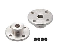 TA-VIGOR Rigid Flange Coupling 7mm Inner Dia, Motor Guide Shaft Coupler H13xD16mm Motor Connector for DIY Parts, 2Pcs