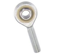 TA-VIGOR SA8T/K M8 Rod End Bearings M8x1.25 Left-Hand Thread Male, Carbon Steel Housing with Chrome Steel Ball, Spherical Joint Bearings for Automotive and Industrial Applications