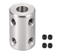 TA-VIGOR Shaft Coupler Connector 6mm to 8mm Bore, Stainless Steel Rigid Coupling D14mm x L22mm, Shaft Coupling Joint Connector for 3D Printer, DIY Robots, CNC Machine, Motor Accessories