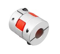 TA-VIGOR Shaft Coupling 12mm to 12mm Bore Aluminium Plum Flexible Coupler Joint, L35xD30mm Clamp Jaw Shaft Coupling for 3D Printer CNC Machine and Servo Stepped Motor
