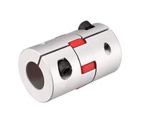 TA-VIGOR Shaft Coupling 20mm to 20mm Bore, Aluminium Plum Flexible Coupler Joint L66xD40 for 3D Printer CNC Machine and Servo Stepped Motor