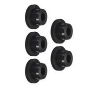 TA-VIGOR Silicone Hole Plug, Waterproof Rubber Stoppers Button Plugs, Round Bungs Hole Sealing Cover Tube Pipe End Caps for 18mm / 0.71" Holes Bottle Pipes, Black 5 pcs
