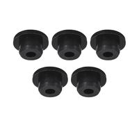 TA-VIGOR Silicone Hole Plug, Waterproof Rubber Stoppers Button Plugs, Round Bungs Hole Sealing Cover Tube Pipe End Caps for 17mm / 0.67" Holes Bottle Pipes, Black 5 pcs