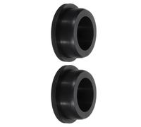 TA-VIGOR Silicone Hole Plug, Waterproof Rubber Stoppers Button Plugs, Round Bungs Hole Sealing Cover Tube Pipe End Caps for 35mm / 1.38" Holes Bottle Pipes, Black 2 pcs