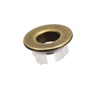 TA-VIGOR Sink Overflow Cover, Brass Basin Overflow Ring Insert