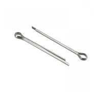 TA-VIGOR Split Cotter Pin, 1mm x 20mm Solid Stainless Steel 2-Prongs Split Pin Fastener Clip Key, 30Pcs Silver