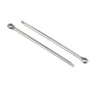 TA-VIGOR Split Cotter Pin, 3mm x 60mm Solid Stainless Steel 2-Prongs Split Pin Fastener Clip Key, 15Pcs Silver