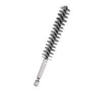 TA-VIGOR Stainless Steel Bore Brush 15mm Dia with 1/4 Inch Hex Shank, Wire Brush for Drill, Wire Pipe Brush Tube Cleaning Brush for Bearings Ports Pipes Rust Removal and Metal Cleaning