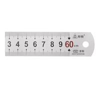 TA-VIGOR Stainless Steel Ruler, 60cm Length Metric Straight Rulers, 1mm Thick Metal Ruler, Precision Measuring Tool with Hanging Hole for School, Office, Sewing, Craft and DIY Use