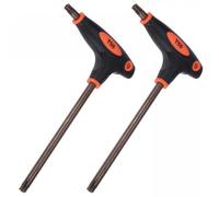 TA-VIGOR T50 T-Handle Torx Key, S2 Steel Torx Wrench Star Key, Anti Tamper Proof Dual End torx Screwdriver, 2 Pack