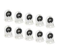 TA-VIGOR T8 Lamp Holder Socket Non-Shunted Light Socket for LED Fluorescent Tube Single or Dual-End Wired 37x30x24mm for Retrofit Lighting Fixtures, Pack of 10