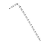 TA-VIGOR T8 Tamper Proof Torx Star Key Bit Wrench, L-Shape Torx Allen Key S2 Steel Wrench with Holes on Both Ends - 1 Pcs