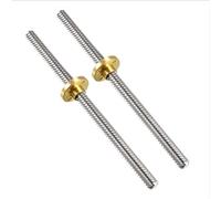 TA-VIGOR T8 Threaded Rod Lead Screws 2Pcs M8 x 150mm with Nuts, 14 Lead