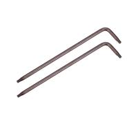 TA-VIGOR T9 Tamper Proof Torx Star Key Bit Wrench, L-Shape Torx Allen Key S2 Steel Wrench with Holes on Both Ends - 2 Pcs