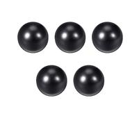 TA-VIGOR Thermoset Ball Knob M8 Female Thread, 25mm Diameter Thread Thermoset Ball Knob Embedded Threaded Knob Smooth Rim Black 5Pcs