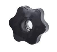 TA-VIGOR Threaded Clamping Knobs M8, Star Head Female Knob Screws Clamping Nuts 48mm Dia Head Knob Grip Handle for Machine Tools Latche, Black, D48-M8 1pc
