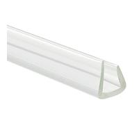 TA-VIGOR U Channel Edge Trim 4.9ft Rubber U Shaped Edge Protector Strip for 8-9mm Edge, Flexible Edging Strip for Car Door, Glass, Window, Panel, (33/64" W x 15/32" H) Clear