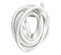TA-VIGOR U Channel Edge Trim, 6.5ft Length Rubber U Shaped Edge Protector and Edging Strip for 1.5-2.5mm Edge, Flexible Car Door Edge Protector, (13/64" W x 5/16" H) White