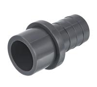TA-VIGOR UPVC Pipe Fitting, 32mm Barb x 25mm Spigot Straight Tube Adapter, Hose Barb Connector Quick for Water Hose, Irrigation, Garden, Plumbing Pipes (1PCS, Grey)