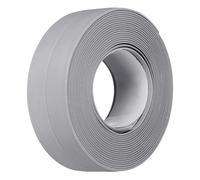 TA-VIGOR Waterproof Seal Caulk Strip Tape Self Adhesive PVC Sealing Tape, Kitchen Bathroom Sink Bathtub Toilet Wall Corner Gap, Mould Proof Flexible Trim Easy to Cut - Gray 22mm x 3.2m