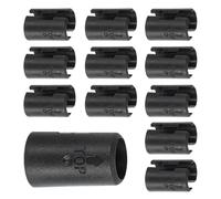TA-VIGOR Wire Shelf Clips, 24pcs 1/2 Inch(13mm) Wire Shelving Lock Clips, Plastic Shelving Sleeves Replacements, Shelf Clips for Wire Shelving System, Shelf Plastic Bracket Support Clips