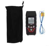 TA616A Single Channel K-Type Thermocouple Thermometer for Surface, Liquid, Gas with Backlit Display, -200 to 1372°C, °C/°F Switch, ABS Industrial Temperature Meter