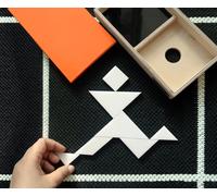 Taamaa Tangos Prisma Tangram Puzzle in Orange Taamaa Orange